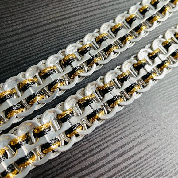 Unique soda can tabs belt 🖤💛 - Picture 4 of 8